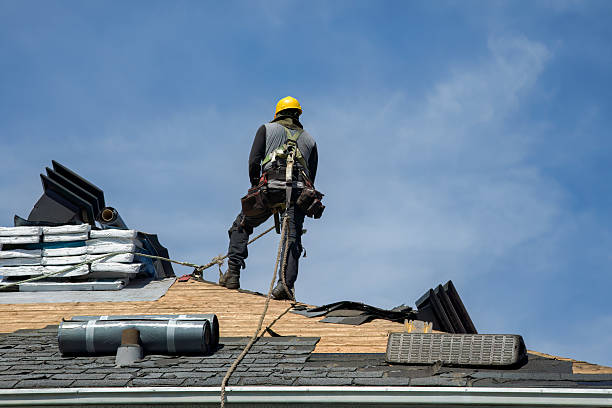 Professional Roof Replacement technician working in South New Berlin, NY
